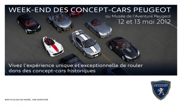 Musée Peugeot Week end concept-cars les 12 et 13 mai